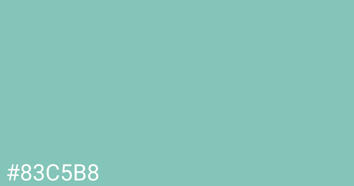 Hex color #83c5b8 graphic