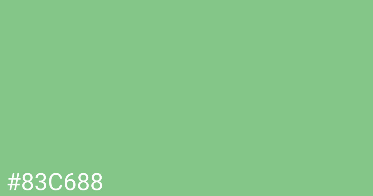 Hex color #83c688 graphic