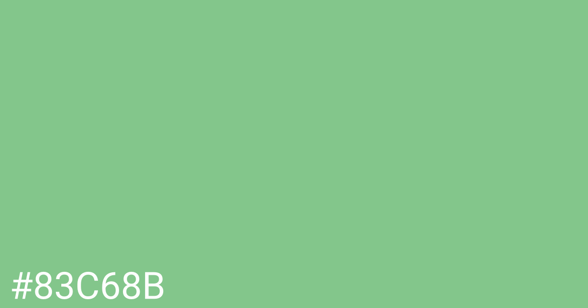 Hex color #83c68b graphic