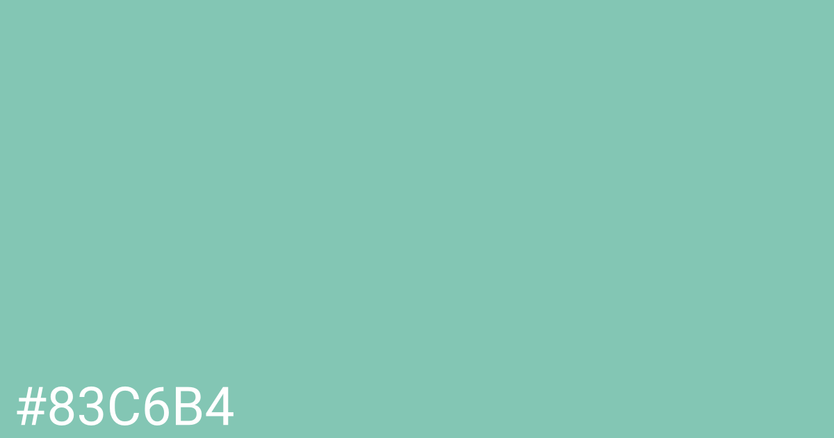 Hex color #83c6b4 graphic