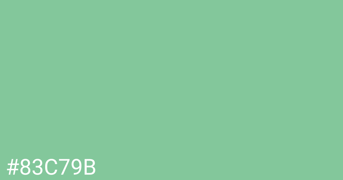 Hex color #83c79b graphic