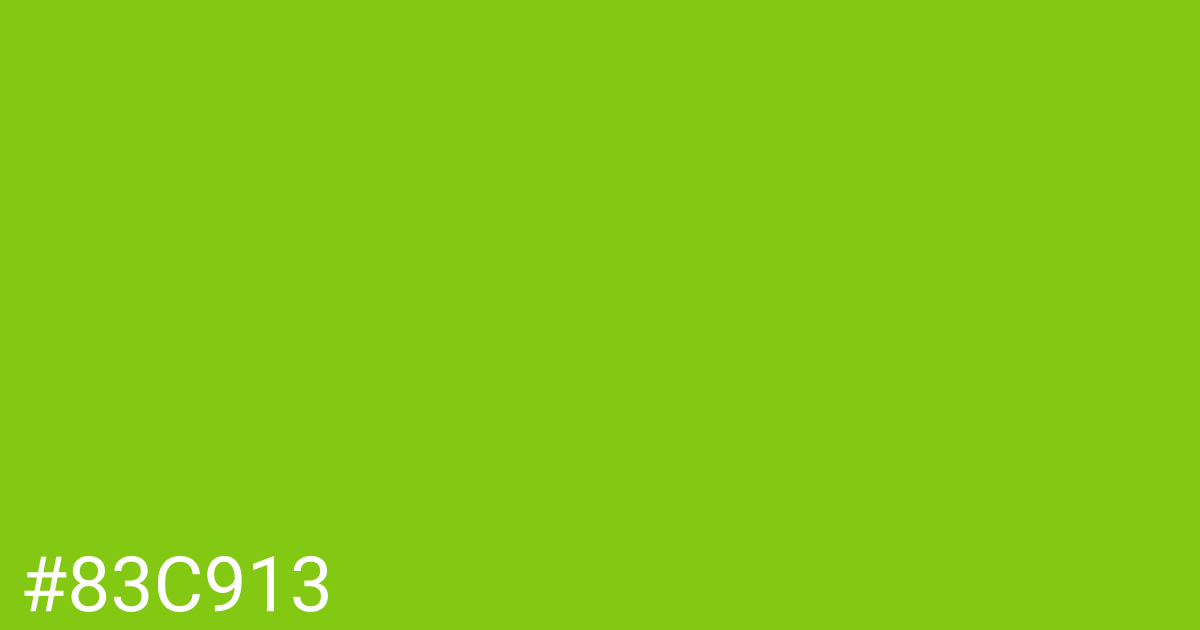 Hex color #83c913 graphic