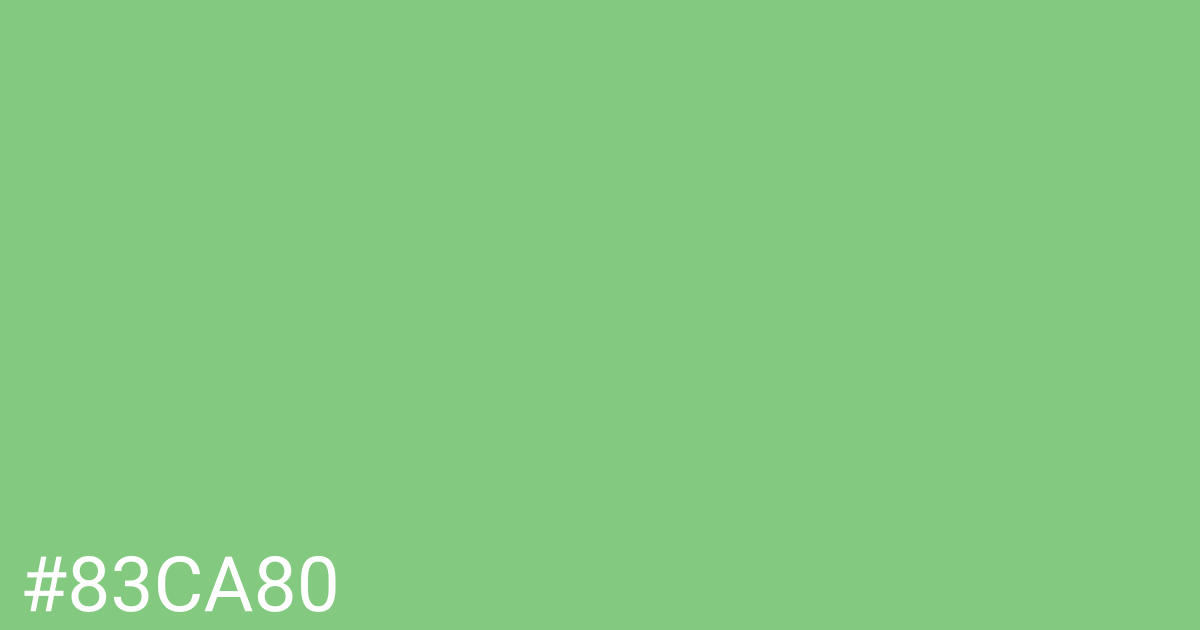 Hex color #83ca80 graphic