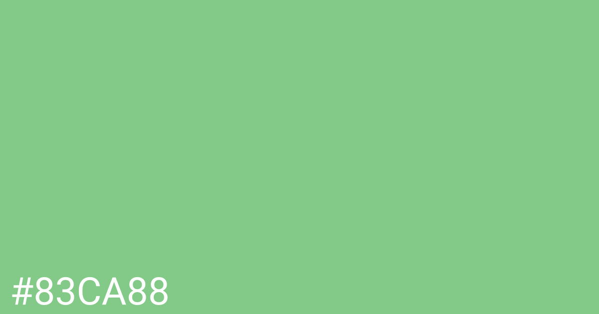 Hex color #83ca88 graphic