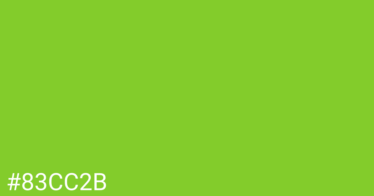 Hex color #83cc2b graphic