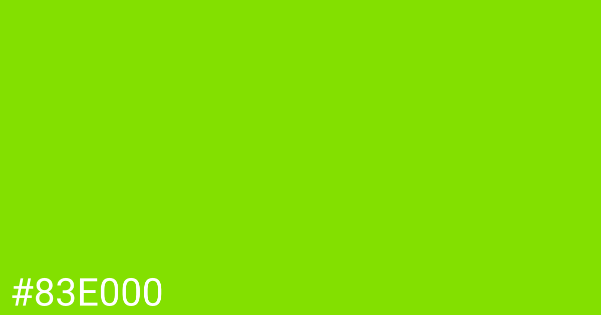 Hex color #83e000 graphic