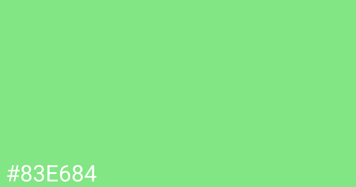 Hex color #83e684 graphic