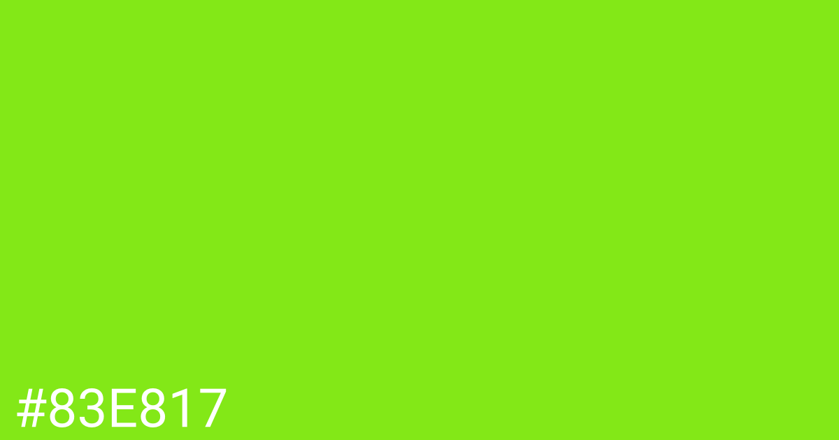 Hex color #83e817 graphic