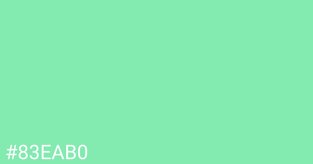 Hex color #83eab0 graphic