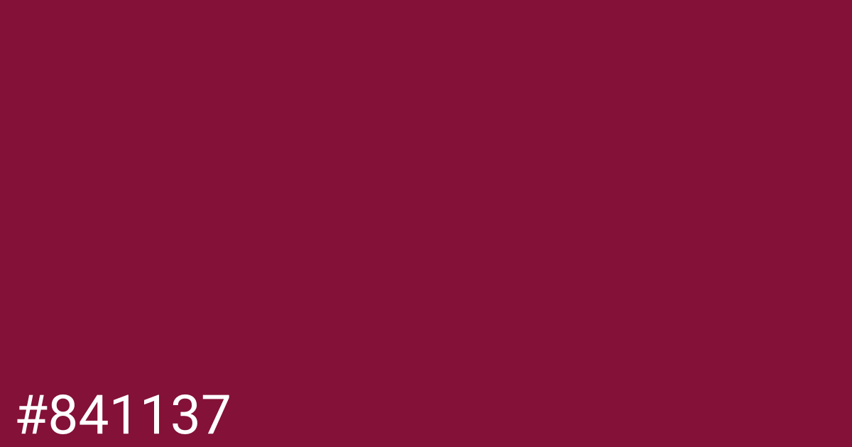 Hex color #841137 graphic