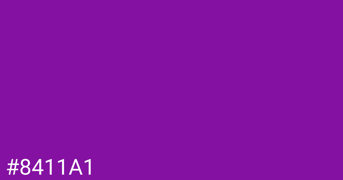 Hex color #8411a1 graphic