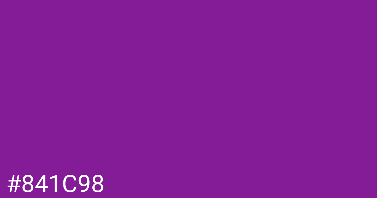 Hex color #841c98 graphic