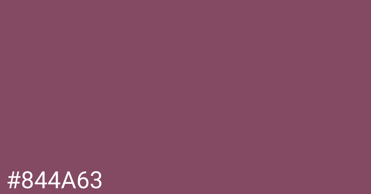 Hex color #844a63 graphic