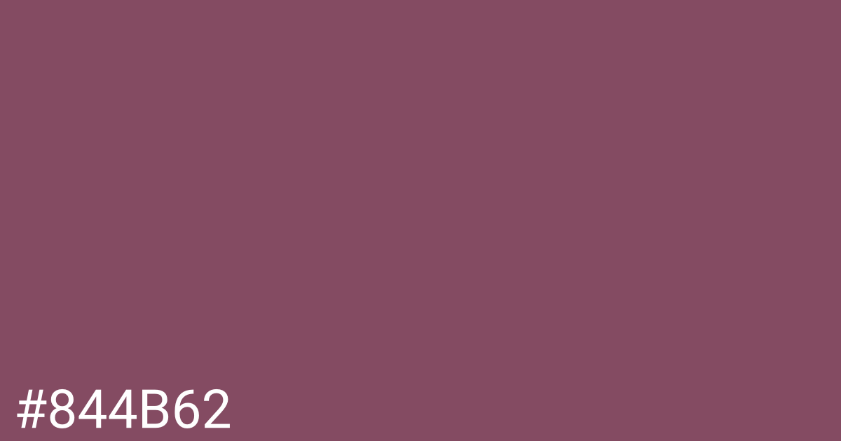 Hex color #844b62 graphic