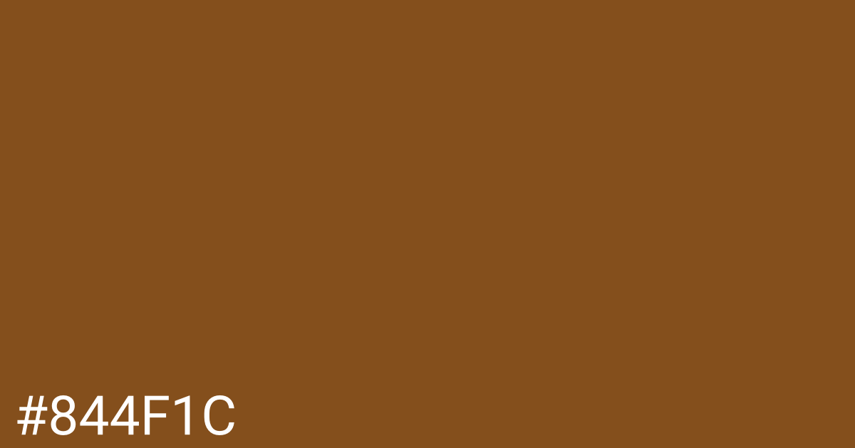 Hex color #844f1c graphic