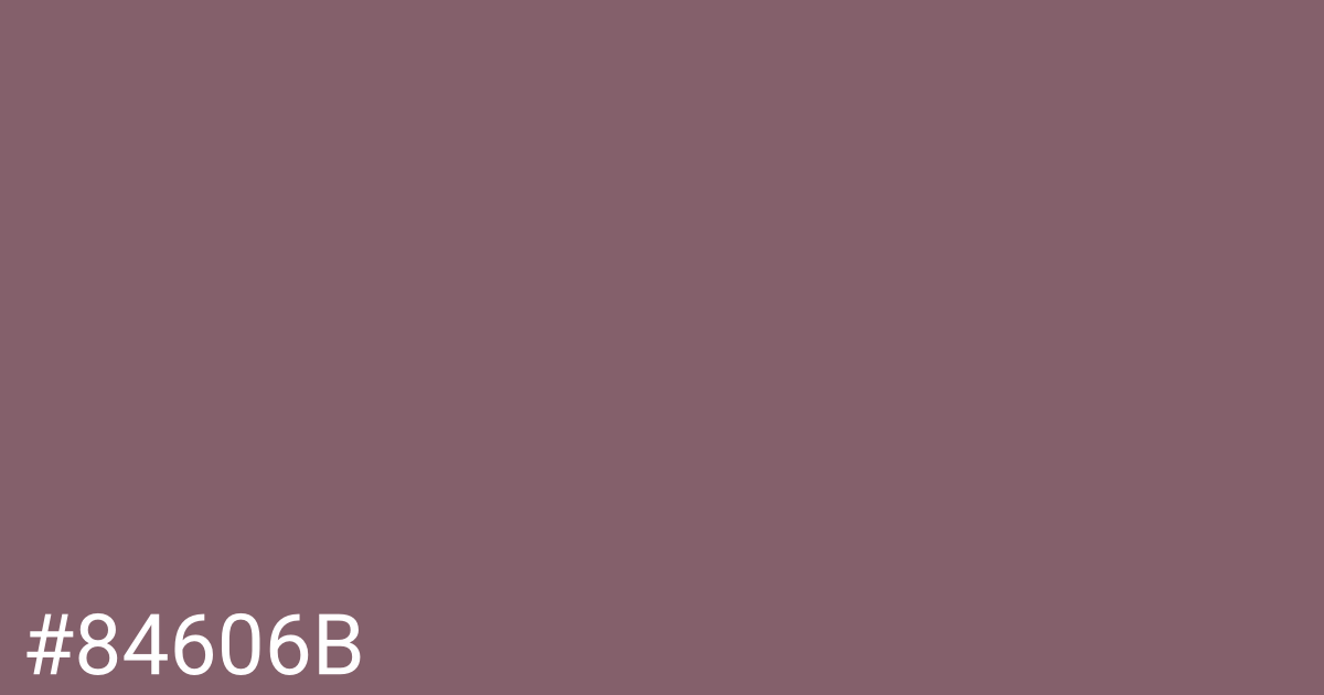 Hex color #84606b graphic