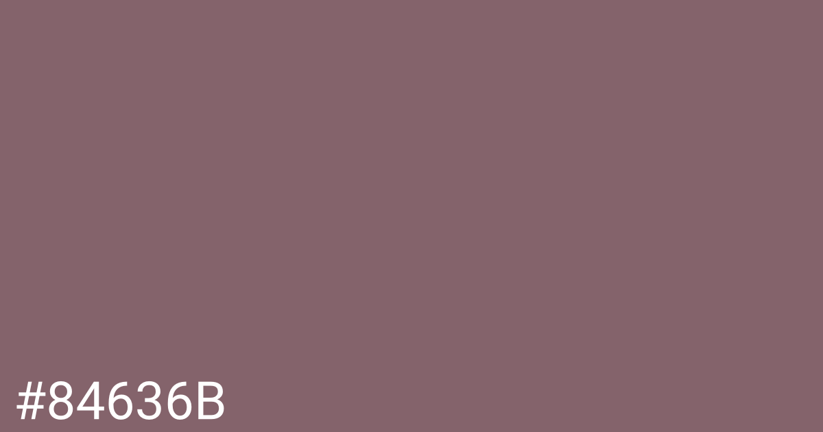 Hex color #84636b graphic