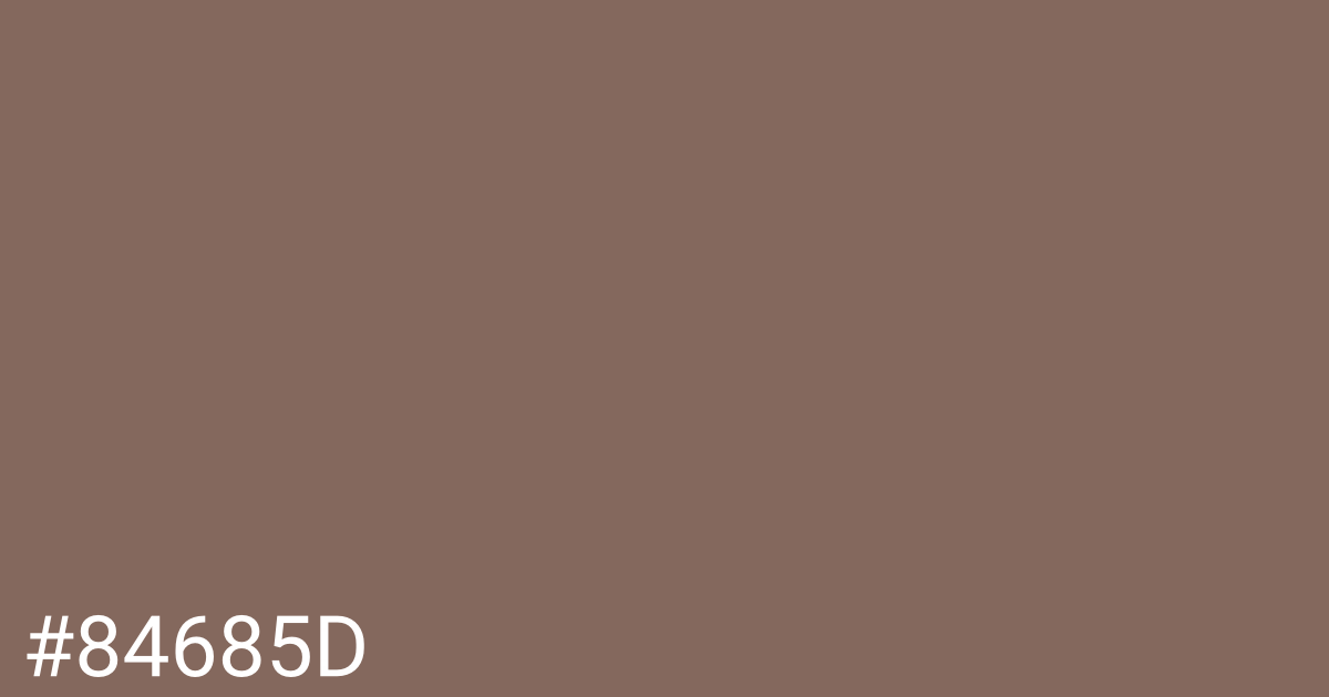 Hex color #84685d graphic