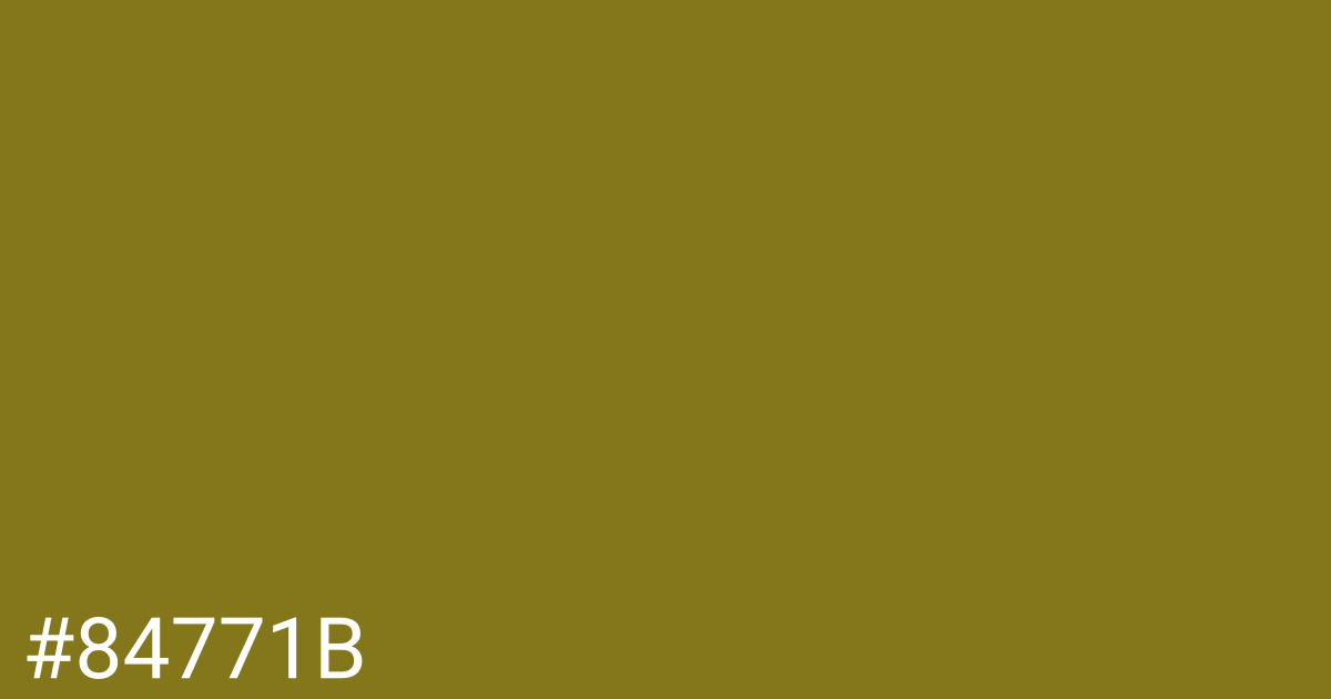 Hex color #84771b graphic