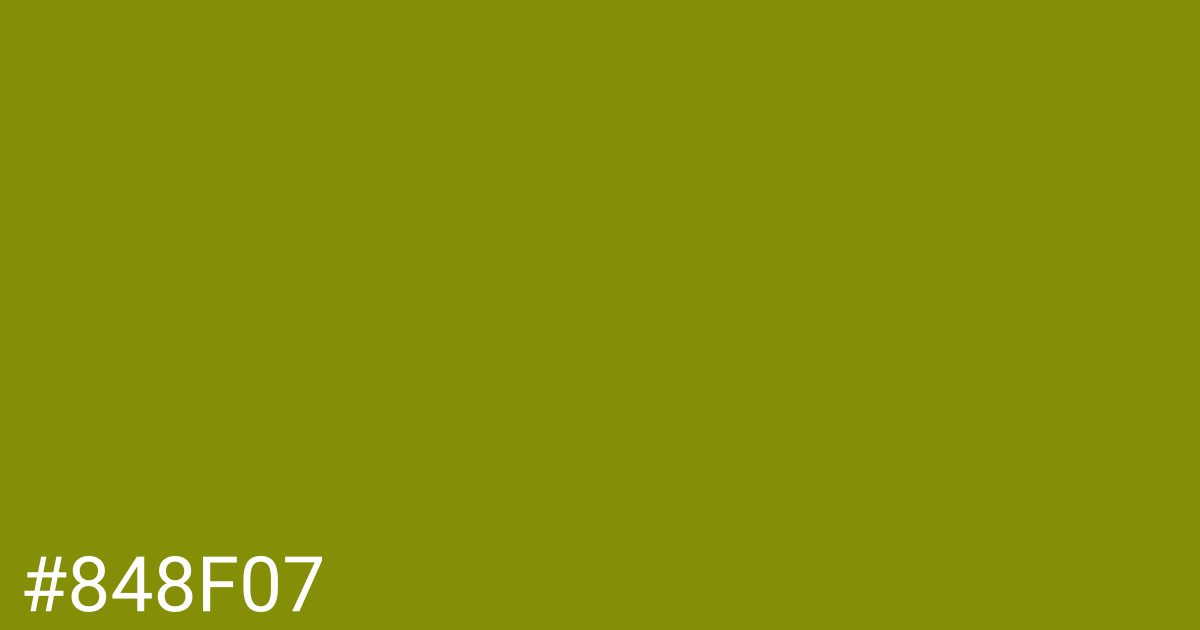 Hex color #848f07 graphic