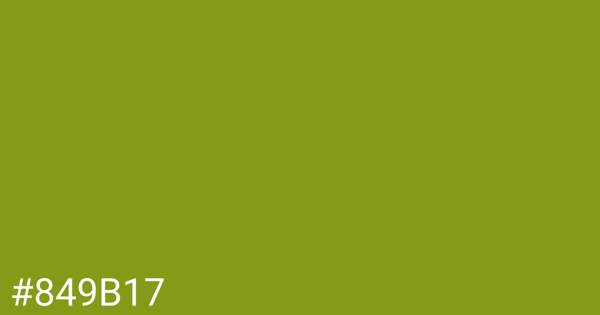 Hex color #849b17 graphic