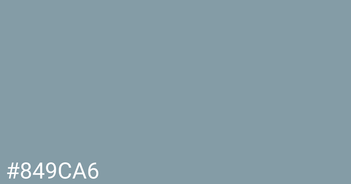 Hex color #849ca6 graphic