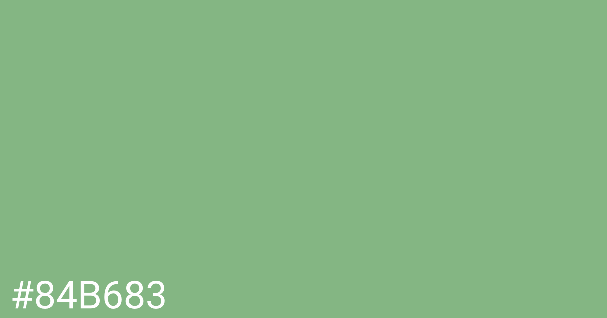 Hex color #84b683 graphic