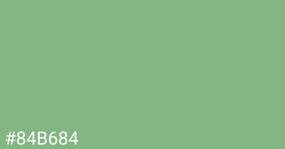 Hex color #84b684 graphic