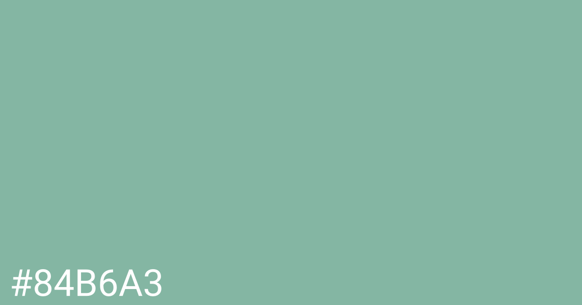 Hex color #84b6a3 graphic