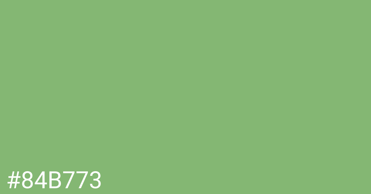 Hex color #84b773 graphic