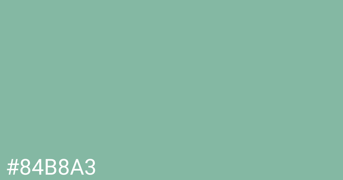 Hex color #84b8a3 graphic