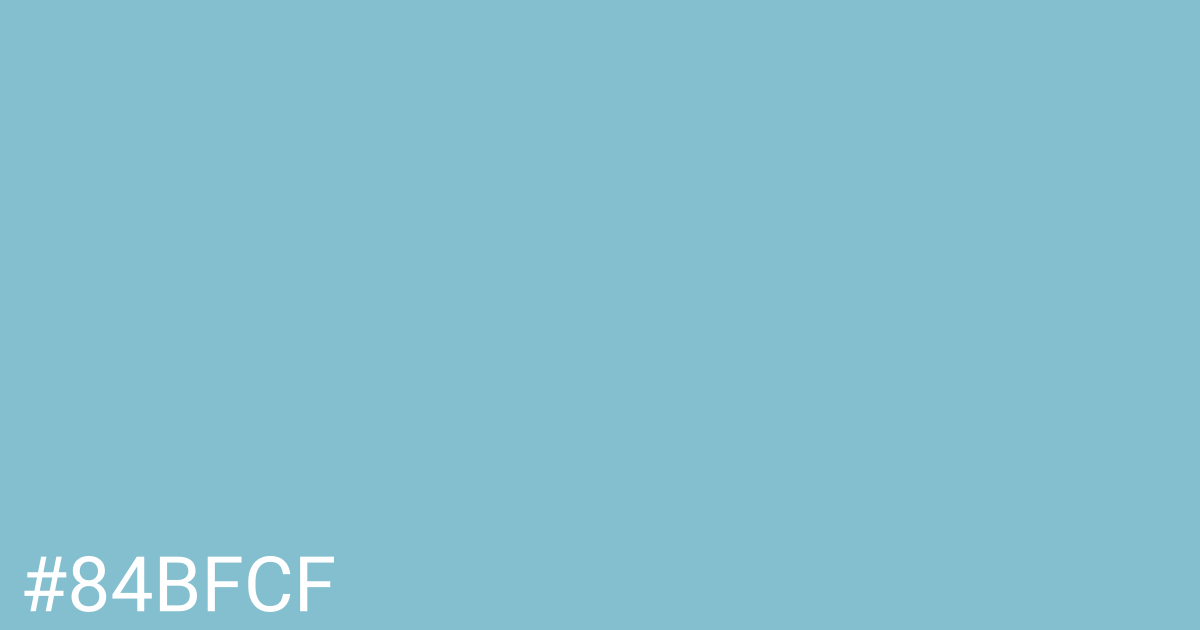 Hex color #84bfcf graphic