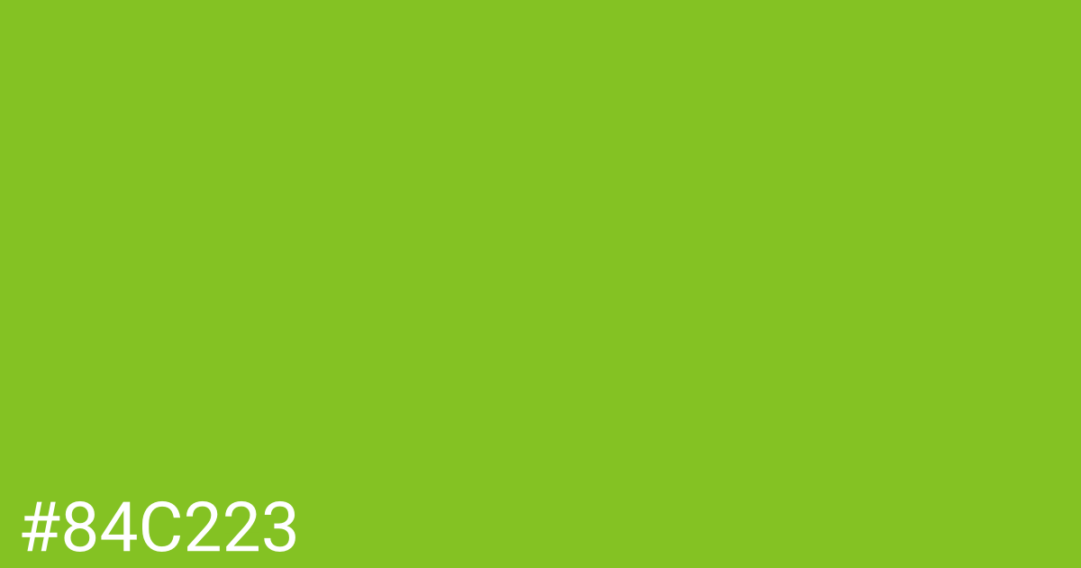 Hex color #84c223 graphic