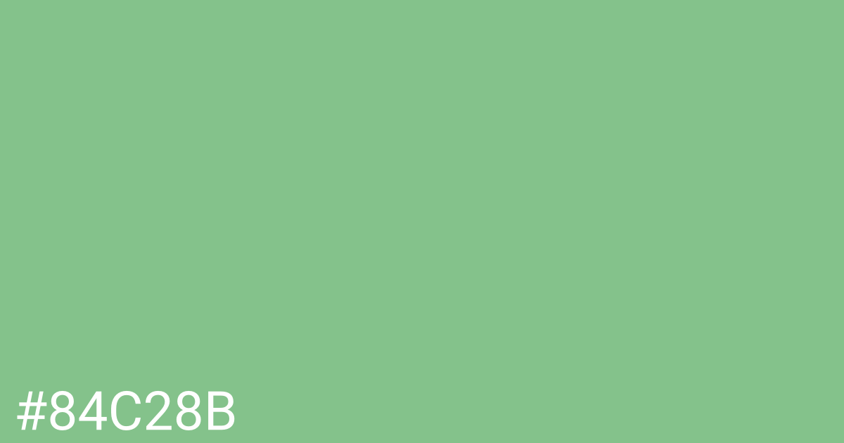 Hex color #84c28b graphic