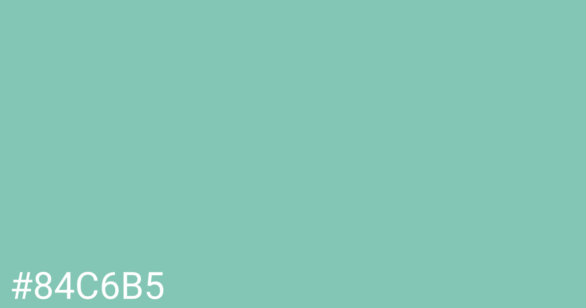 Hex color #84c6b5 graphic