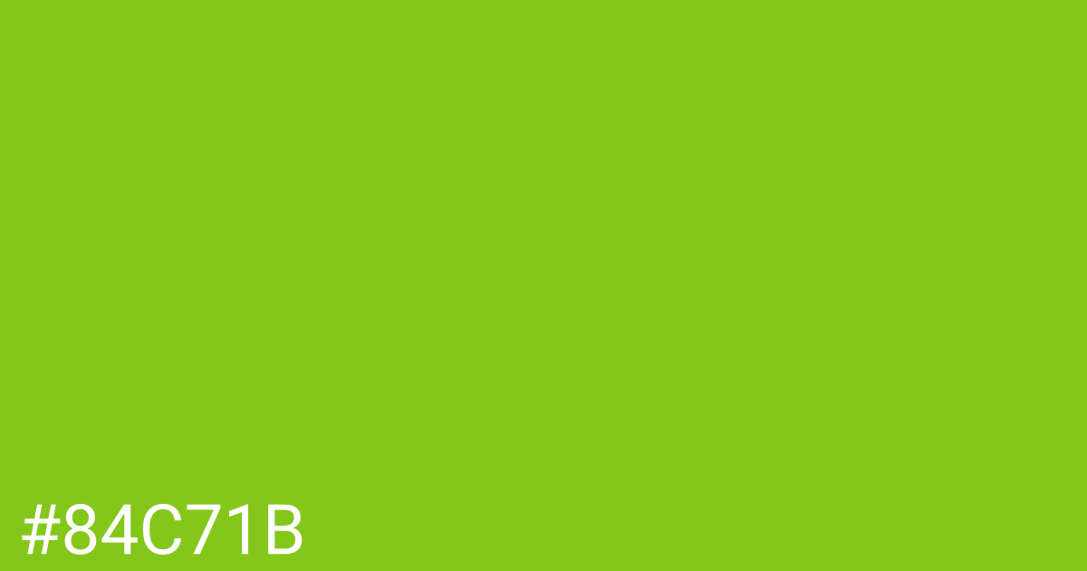 Hex color #84c71b graphic