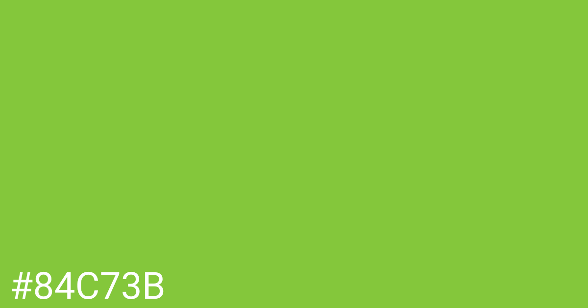 Hex color #84c73b graphic