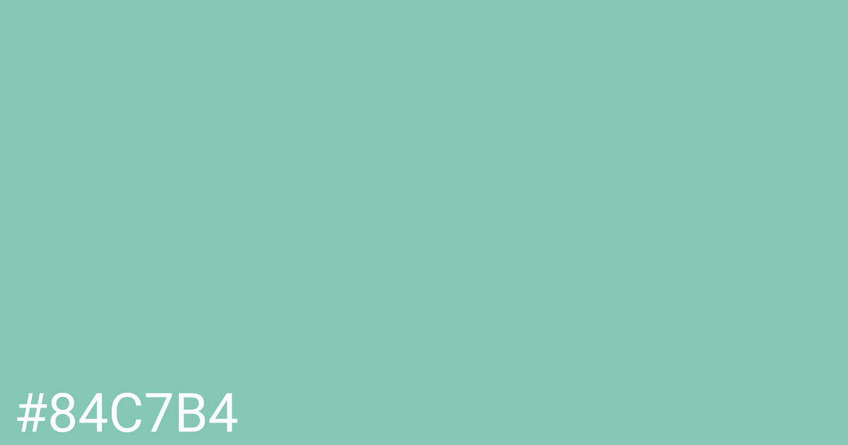 Hex color #84c7b4 graphic