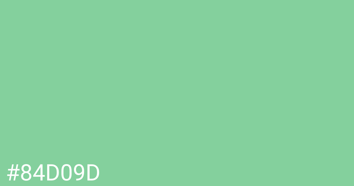 Hex color #84d09d graphic