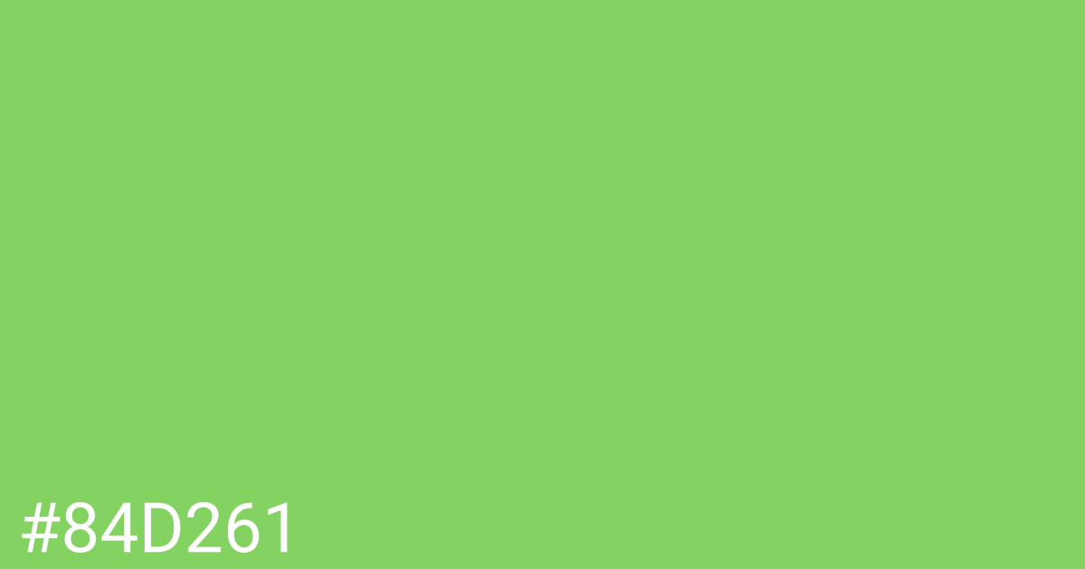 Hex color #84d261 graphic