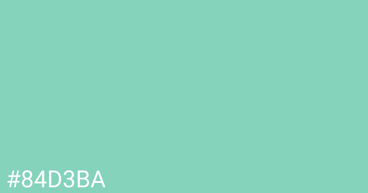 Hex color #84d3ba graphic