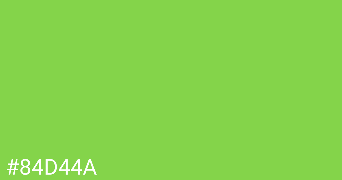 Hex color #84d44a graphic