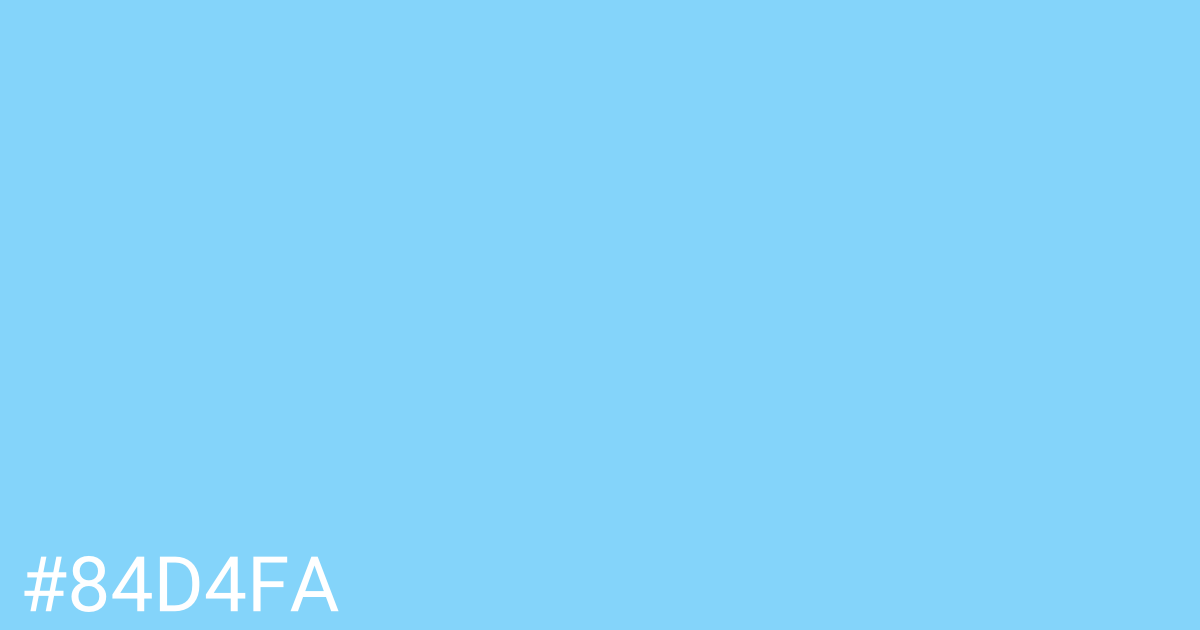 Hex color #84d4fa graphic
