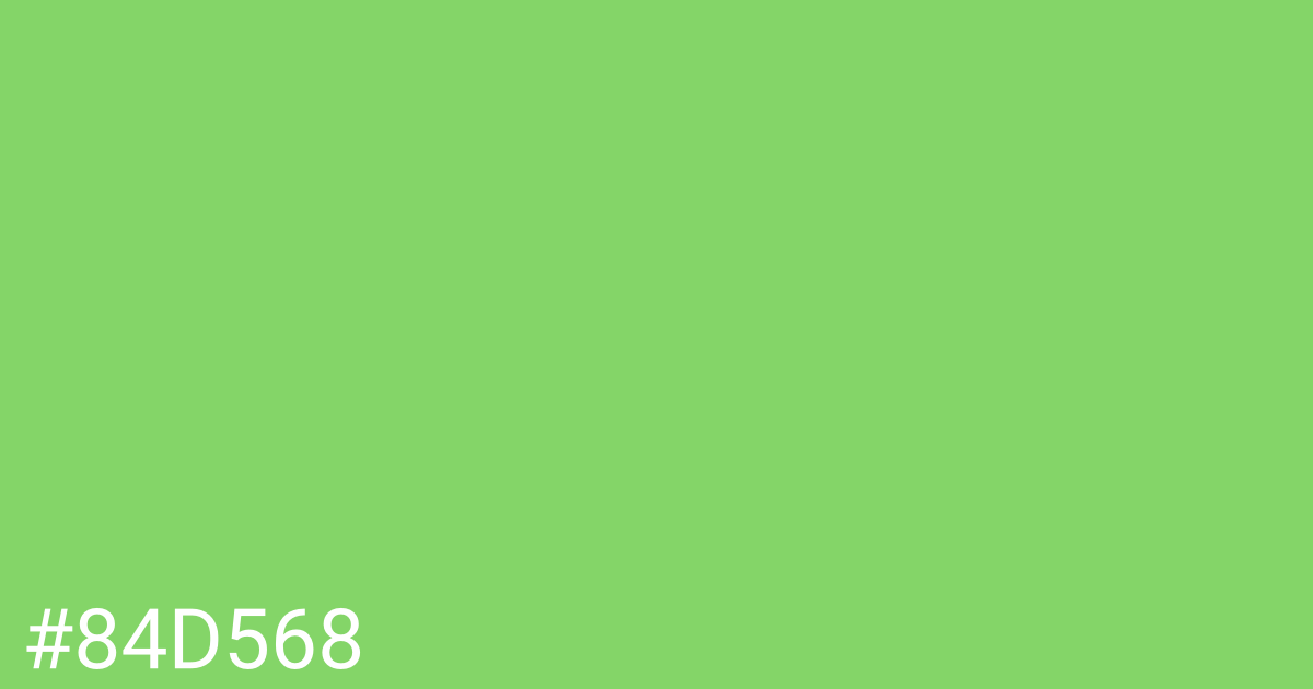 Hex color #84d568 graphic