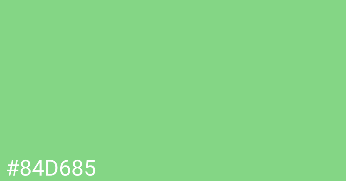 Hex color #84d685 graphic