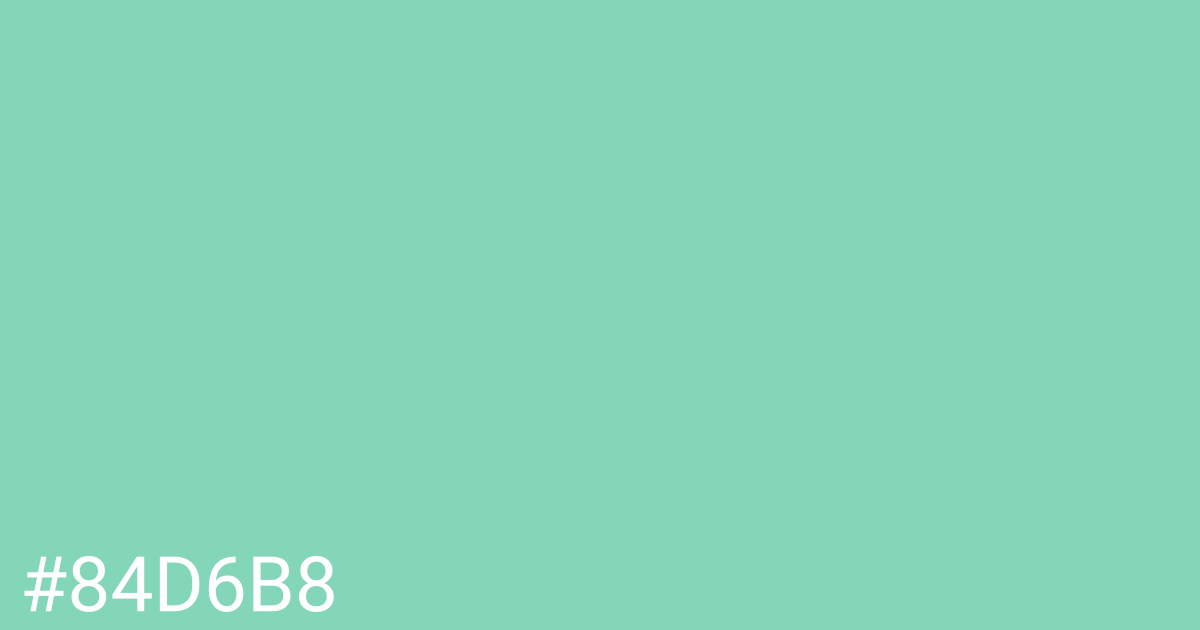 Hex color #84d6b8 graphic