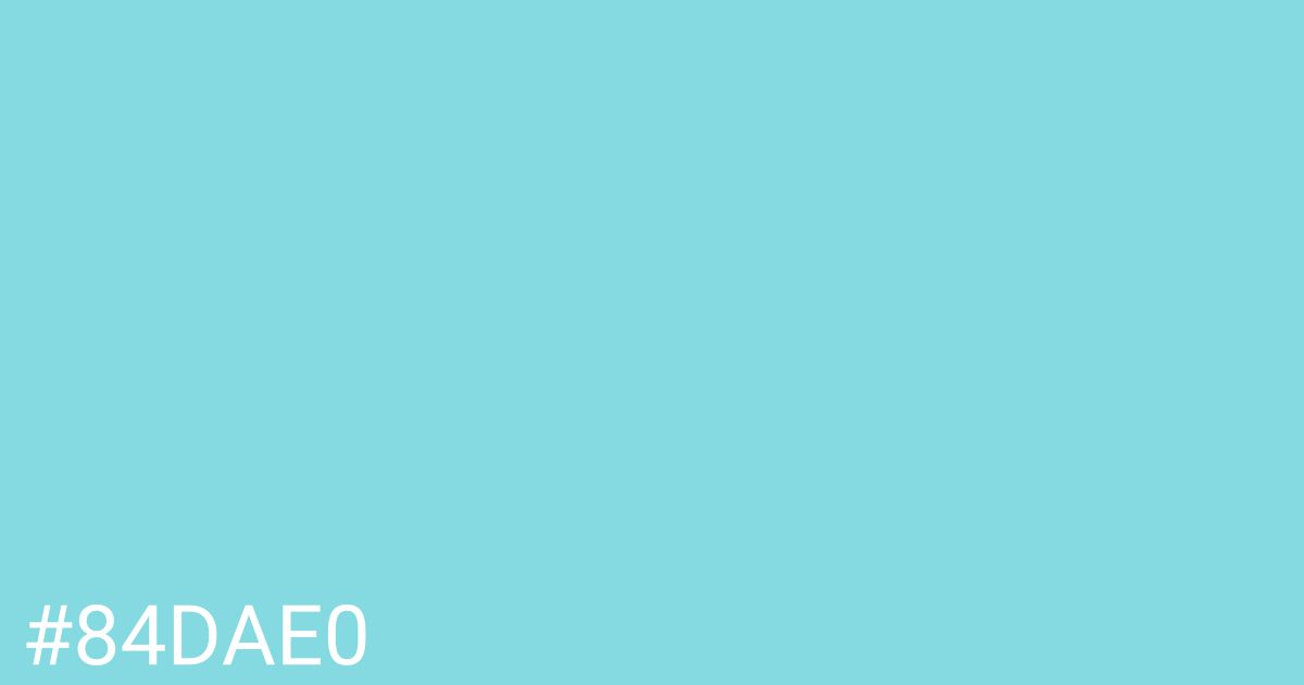 Hex color #84dae0 graphic