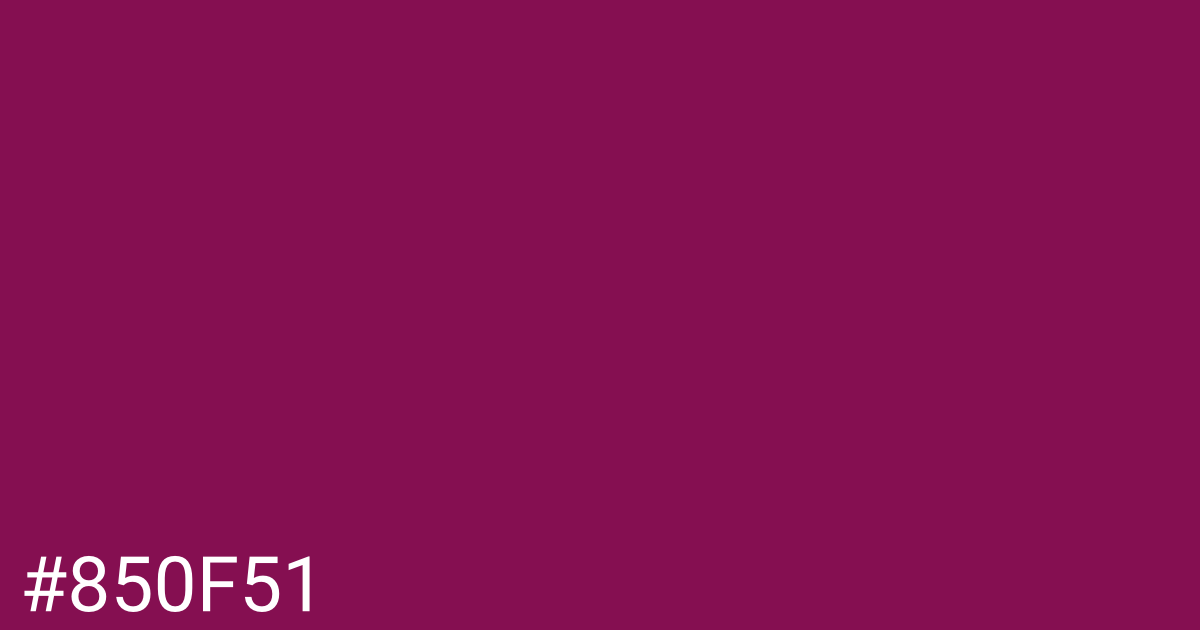 Hex color #850f51 graphic
