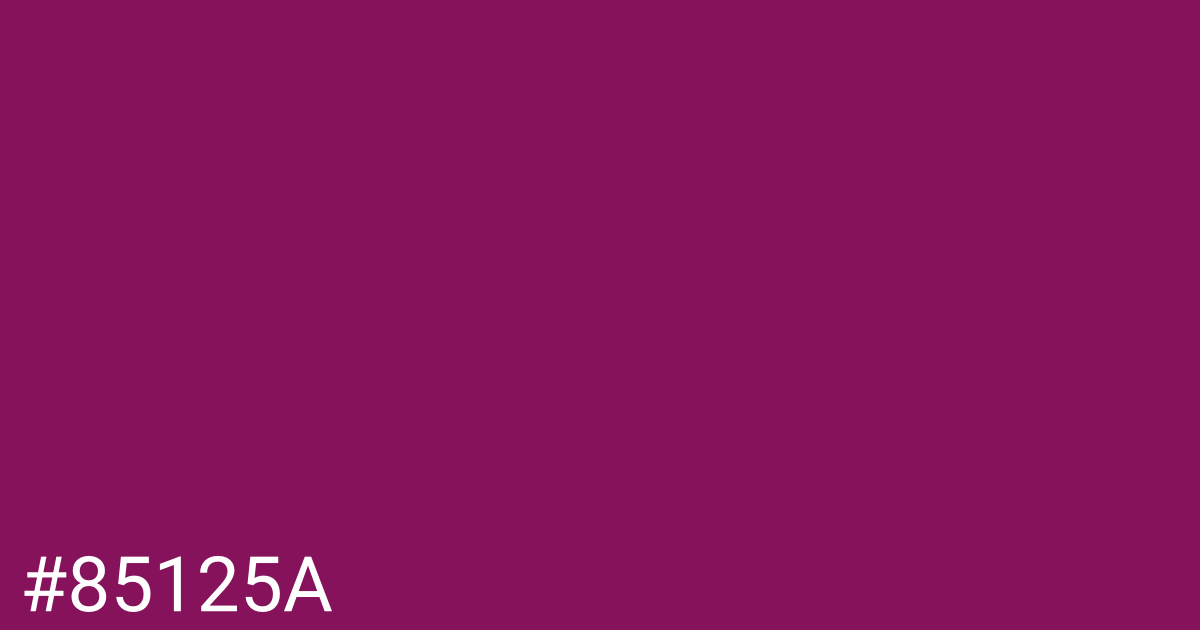 Hex color #85125a graphic