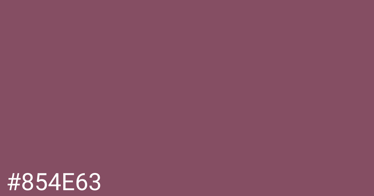 Hex color #854e63 graphic